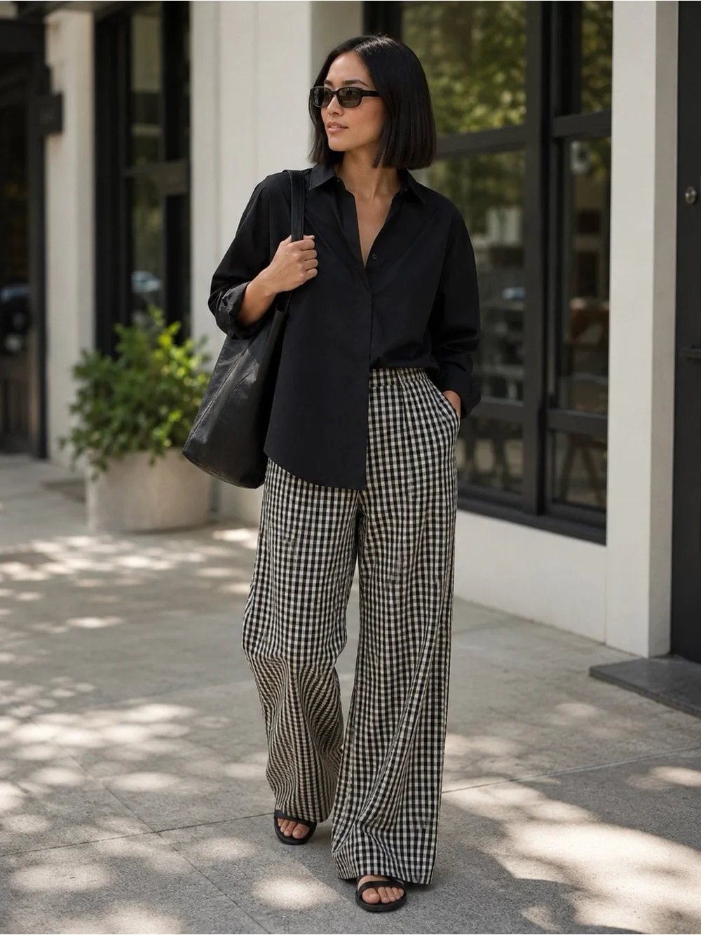 Everlane Shirt Black Oversized Poplin Button Down Long Sleeve NWT